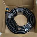 Amazon Basics 50ft Pressure Washer Hose, 3200 PSI Rating, Flexible, 3-Layer Design, Heavy-Duty Cleaning, Durable, Black, 1-Pack