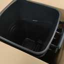 32 Gal Black Ink Wheeled Trashcan 2 Pcs