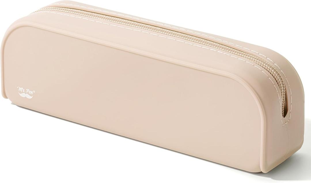 Mr. Pen- Silicone Pencil Case, Malibu Dune Color Pencil Pouch, Pencil Case Small, Pencil Pouch Aesthetic, Silicone Pencil Pouch, Pencil Case Aesthetic