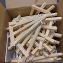 80 Pcs Mini Canvas and Easel Set for Painting Canvas Panels with Wooden Easels for Oil Acrylic Painting Valentine's Mother's Day Birthday Party Favors(4 x 4 Inch)