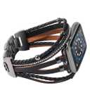 WONMILLE Posh Leather Bands Compatible with Apple Watch 41mm 40mm 38mm 45mm 44mm 42mm 49mm Women, Boho Bracelets Jewelry Multilayer Wrap Strap for iwatch Series Ultra 10 9 8 7 6 5 4 3 2 1 SE