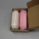 2-Pack Cheese Stick Slow Rising Squishy Toys, 5.5in Ultra Foam Soft Stress Relief Squeeze, Cute Pink & White Food Design Squishies Slow Rising, Sensory Anti Stress Fidget Toy for Desk, Office & Gift