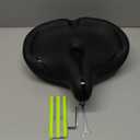 Oversized Bike Seat for Men & Women Comfort, Extra Wide Bicycle Seat Cushion, Comfortable Soft Padded, Large Replacement Saddle for Peloton, Stationary Exercise Bike, Cruiser, City Bike, Ebike (Black)