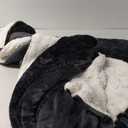 Bedsure GentleSoft Fluffy Tie Dye Black King Size Blanket for Bed, Thick Soft Sherpa Faux Fur Fleece Bedding Fuzzy Plush Winter Warm Heavy Large King Blanket, Cozy Black Gifts for Men Women