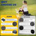 FASTMOMENT 2 Pcs Stadium Seat Cushions Water-Repellent Bleacher Seat Cushions Indoor & Outdoor Seat Cushion for Bleachers Portable Stadium Cushion for Sports Events, Office Chairs, Beaches