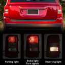 Huray Tail Light Assembly for Jeep Patriot 2008-2017 Rear Brake Light OE Tail Lamp Replacement (Driver Side(Left))