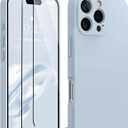 AOTESIER Magnetic for iPhone 16 Pro Max Case, [Compatible with MagSafe][Camera Protection], Food Grade Silicone Phone Case with [2 Screen Protectors], Anti-Scratch Lining, 6.9inch, Baby Blue