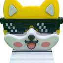 TXW Multipurpose Holder Stand adapted for Eyeglass & mobile Phone & Pencil ,Akita dog Glasses Holder Stands for Home Office Desk Decor Accessories,Funny Decorative Gifts (Yellow)