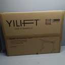 YILIFT Non-Electric Auto-Lifting Standing Desk, No Knobs or Crank, Cordless, Rolling and Mobile, Great for Walking Pad, Adjustable Height 28.1'' to 43.3'', Desktop Size 31.5'' by 15.7'', Color Black