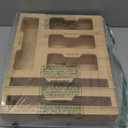 SpaceAid Bag Storage Organizer for Kitchen Drawer, Bamboo Organizer, Compatible with Gallon, Quart, Sandwich and Snack Variety Size Bag (1 Box 6 Slots) (Natural, 3"H)