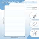 Lincia 25 Sheets Dry Erase Poster Board 24" X 36", Lined 1" Grid