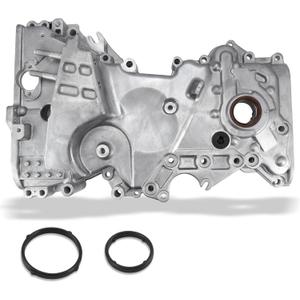 AULINK M574 21350-2E740 Timing Chain Cover Oil Pump 2.0L For Kia Forte 2017-2020,For Hyundai Elantra 2017-2020,For Hyundai Kona 2018-2021,For Hyundai Veloster 2019-2021,Replace # 213502E700 213502E601