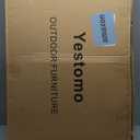 Tall Beach Chairs for Adults, 17" High Backpack Beach Chair with Wooden Armrests, 5 Positions Reclining Heavy Duty Chair with Large Cooler Pouch, Support to 350LBS Striped Blue,1pack