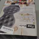 FineMade Mini Stuffed Pancakes Maker, Electric Ebleskiver Poffertjes Maker Pan, Danish Pancakes Maker, Cake Pop Maker, Bake 7x 2'' Ebelskivers without any Flipping operation