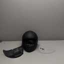GLX GX11 Compact Motorcycle Helmet - Matte Black, Large - Full Face w/ Tinted Visor, DOT Approved