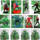 Super Hero Deluxe Mini 12 Piece Random Set Featuring Random Characters - Shatterproof Plastic Design from 1.5" to 2.5" Tall