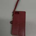 XcaseBar Compatible with ‌iPhone 16e 6.1" Wallet case with Zipper Credit Card Holder【RFID Blocking】,Flip Folio Book PU Leather Phone case Shockproof Cover Men Women for Apple 16e case Wine Red