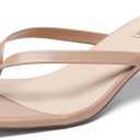 Gorfen Women's Kitten Heel Sandals Square Toe Slip on Flip Flop Heels 2 Inch Thong Sandals Party Dress Heeled Sandals 8.5