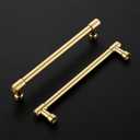 Ravinte Brushed Gold Kitchen Pulls Cabinet Handles 6-1/4 Inch 10 Pack
