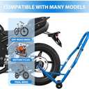 Motorcycle Stand 850LB Sport Bike Rear Wheel Lift Swingarm Paddock Stands Blue, U+L