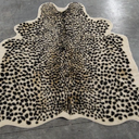 Huichenxing2021FURSTORE Faux Cheetah Area Rug Animals Printed Hide Mats Leopard Faux Hide Area Rug 5.2ft x 6.5ft / 63 x 78.7inch / 160 x 200cm