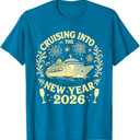 Cruising Into The New Year 2026 Happy New Year 2026 T-Shirt  Large