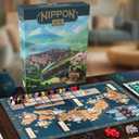 CrowD Games | Nippon: Zaibatsu Emperor's Edition | 1-4 Players | Ages 15 and up | Playtime 60-120 min | Deep Euro Game | Economic Strategy | Variable Setup | Solo Mode | Japan Meiji Era