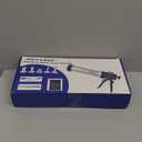 2LB Large Capacity Stainless Steel Jerky Gun Kits, Sausage Stuffer Machine, Meat Gun, Beef Jerky Maker with 5 Stainless Nozzles 3 Brushes