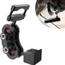 SDSACZMU Radar Detector Mount, Aluminum Rearview Mirror Rod Radar Bracket, for Escort Max360c, Max 3, X IXc, Redline EX Beltronics Cobra DualPro GT 360 Radar Detector, with EZ Magnet Connection Base