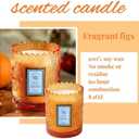 2 x Sandalwood Rose Scented Candles, Gifts for Women, Natural Soy Candle, 8.1 oz 80 Hours Burn, Candles for Home Scented (fig)