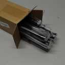 1 Inch Curtain Rods for Windows, 32 to 144 Inch Black Rustic Curtain Rod Set, Modern Design Drapery Tubes with Brackets Room Divider, For Indoor and Outdoor