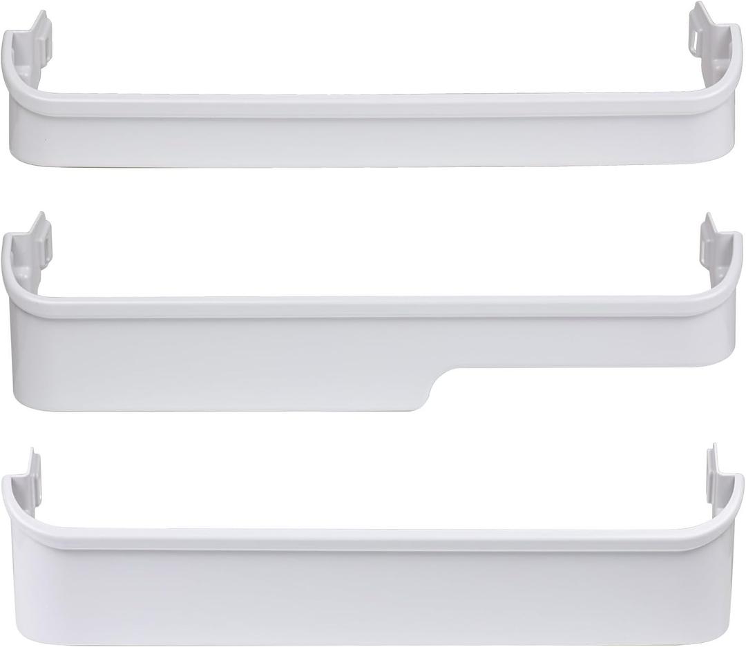 240338001 (TOP) 240337901 (MIDDLE) and 240338101 (BOTTOM) Door Shelf Bin racks Compatible with Frigidaire or Kenmore Refrigerator