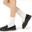 BomKinta Slouch Socks Women Thigh High Boot Socks Soft Scrunch Socks - Gifts for Women Size 5-11 (White White White -3 Paris)