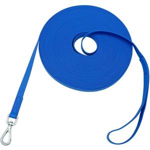 Waterproof Dog Training Leash 50FT 30FT 15FT 10FT 5FT Heavy Duty Recall Long Lead for Large Medium Small Dogs (50FT, Blue)