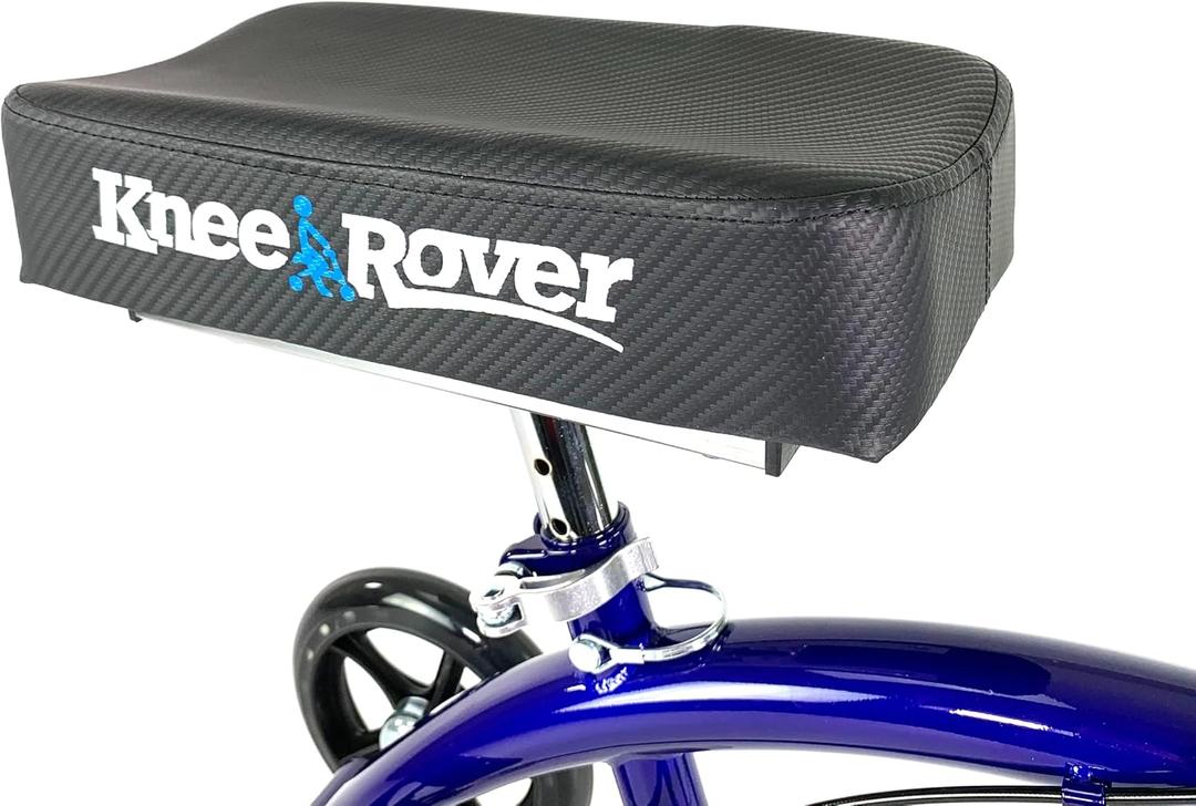 KneeRover Knee Walker Knee Platform Pad Seat - Thick Comfortable Contoured Replacement Part Knee Pad Fits These Knee Rover Models: Every All Terrain, FUSION, GO, KneeCycle, Steerable Knee Scooter
