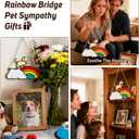 Rainbow Bridge Pet Memorial Gifts for Dogs Memorial Gifts for Loss of Dog Sympathy Gift Pet Loss Bereavement Remembrance Memory Ornaments for Dog Lovers in Memory of Pet Passing Away Window Hanging