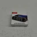 Timex Alarm Clock with Wireless Charger for iPhone, Android, and AirPods - Black (TW14B)