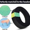 2 x Earpads Replacement for Sony PlayStation 5 Pulse PS5 3D Wireless Headset, Ear Pads Cushions with Noise Isolation Foam (Black (Memory Foam + Cooling Gel))