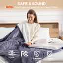 Electric Blanket Twin Size - Purple Heated Blanket 62X84in Double Sided Flannel Sherpa Heating Blanket with 5 Heat Settings & 10 Hours Auto-Off, Machine Washable, Grandma Gifts(Lavender Purple)