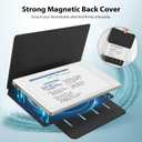 2 x TiMOVO Magnetic Case for Remarkable Paper Pro Move 7.3 Inch 2025, Lightweight Book Folio Cover with Buckle Pen Clasp, Support Auto Wake/Sleep, Denim Black