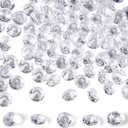 Acrylic Diamonds, 2000PCS 10mm Clear Crystals Gems Table Scatter Gemstones for Decoration Wedding Party Birthday Bridal Shower Vase Fillers