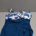 Blooming Jelly Womens One Piece Swimsuit Tummy Control Bathing Suit Gold Metal Tie Knot 2026 Swim Dress (XX-Large, Tropical/Blue Green)