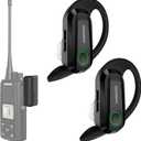SAMCOM Wireless Headset with 2 Pin Dongle for FPCN10A/FPCN30A Walkie Talkies, BTEAR-02 Upgraded Hands-Free Wireless Two Way Radios Earpiece with Mic for K Connector (Radios not Included)