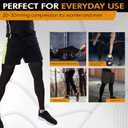 Doc Miller Thigh High Calf Sleeves Compression Hose 20-30 mmHg Opaque Stockings (Black, Medium)