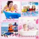 Sosation 36 Packs Mini Rubber Ducks with Sunglasses Sets 2.2 Inch Bath Squeaky Rubber Duckies Cute Float Bathtub Toys for Birthday Party Favors Class Carnival Prizes Car Decor(Pink)
