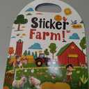 Elfew 1 Pack Puffy Sticker Books for Kids Ages 3-5, Construction Truck and Vehicle Car Stickers for Toddlers Boys, 3D Reusable Stickers Books for Toddlers, Activity Book for Boys Party