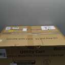 Plastic Utility Carts with Wheels, 3-Tier Rolling Service Cart, 300 lbs Heavy Duty Capacity with 4 inch Silent Casters(2 Lockable), for Home, Office, Restaurant, Warehouse.31.5" 16" 38"