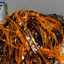 Hanaive 2 Pcs Cheerleading Pom Poms and Large Cheerleader Hair Bow Foil Pompoms Cheer for Team Cheering Squad Dance Rooters Accessories(Orange and Black,Matte)