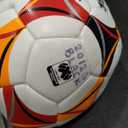 Voit Quantum Soccer Ball Size 5 - Premium PU Hybrid Match Ball with Abrasion-Resistant Cover - All-Surface Liga MX Soccer Balls for Grass or Turf - Play Like a Pro with Orange/Red/Black Soccer Ball