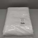 NICETOWN 100% Blackout Curtain Panels, Rod Pocket Window Curtains with Black Liner for Nursery, 84 inches Drop Cold and Full Light Blocking Draperies (White, 2 Pieces, 52 inches Wide Each Panel)